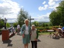 Joan & Ita outside Brandon House Hotel 